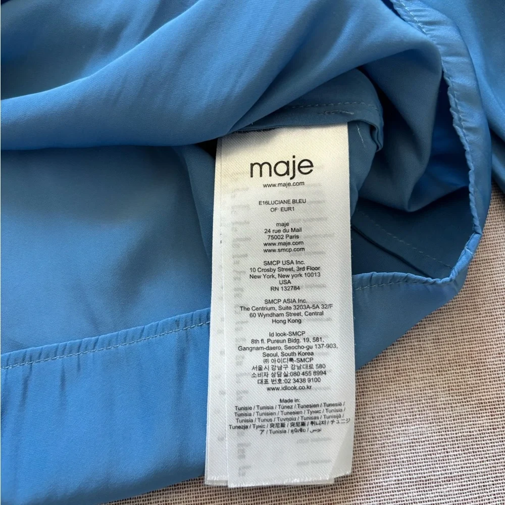 Maje royal blue cold shoulder top. - Picture 10 of 13